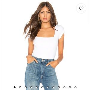 Free people square neck bodysuit